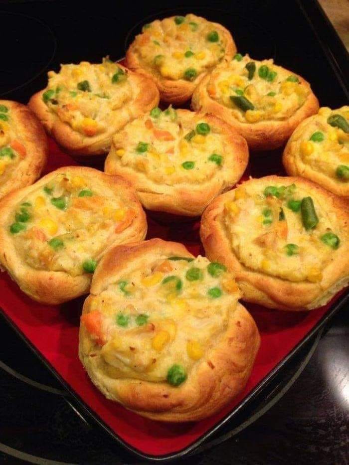 Mini chicken pot pies