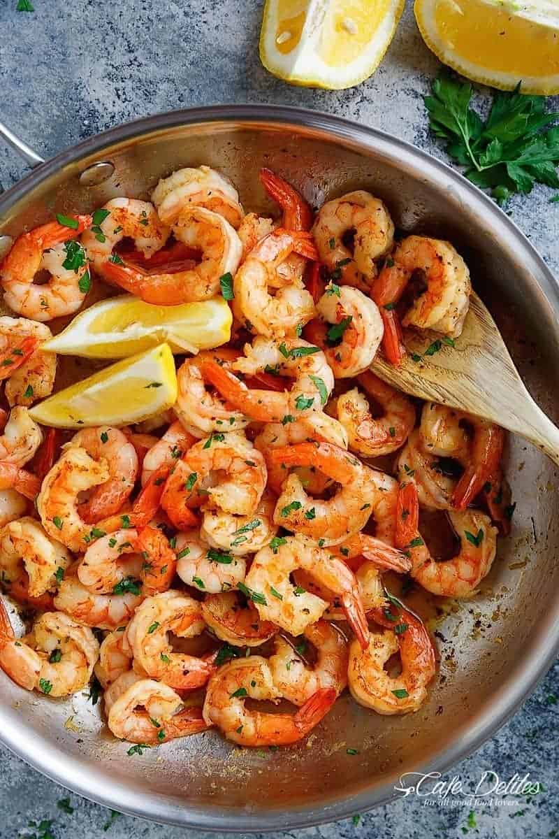 Lemon garlic butter shrimp