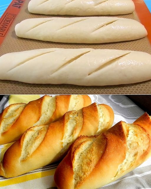 Homemade baguette: the easy recipe with only 4 ingredients