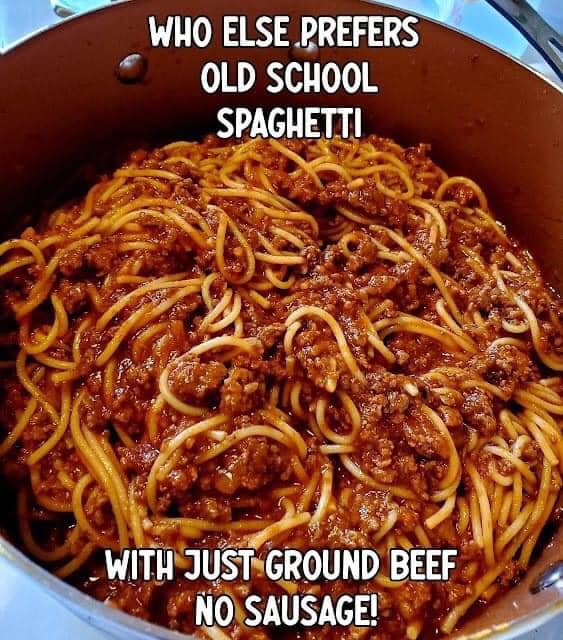 Old-school spaghetti*