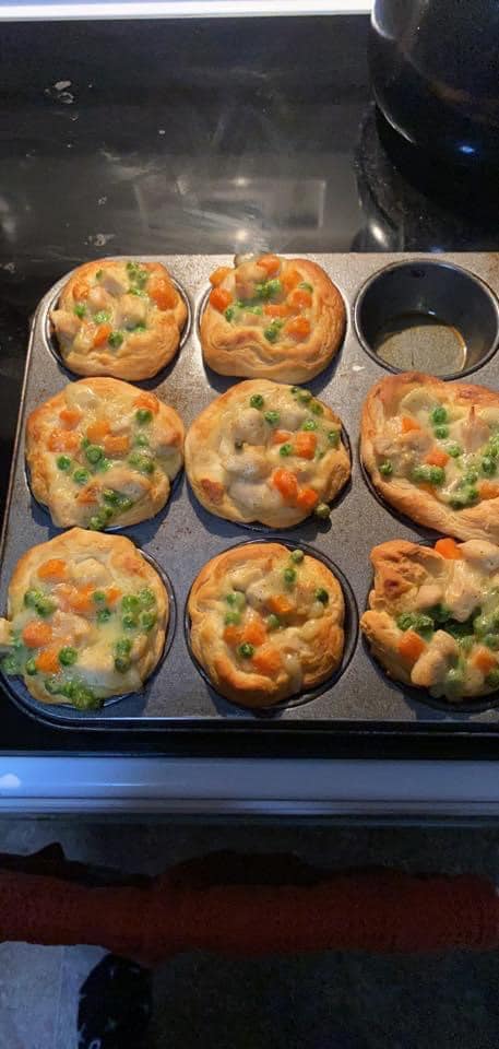 Mini chicken pot pies