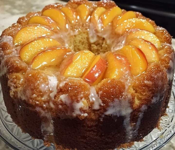 Peach Cobbler Pound Cake