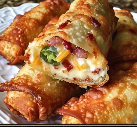 BACON JALAPEÑO POPPER EGGROLLS