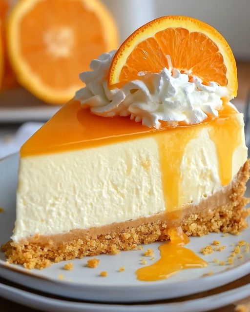 No-Bake Orange Creamsicle Cheesecake