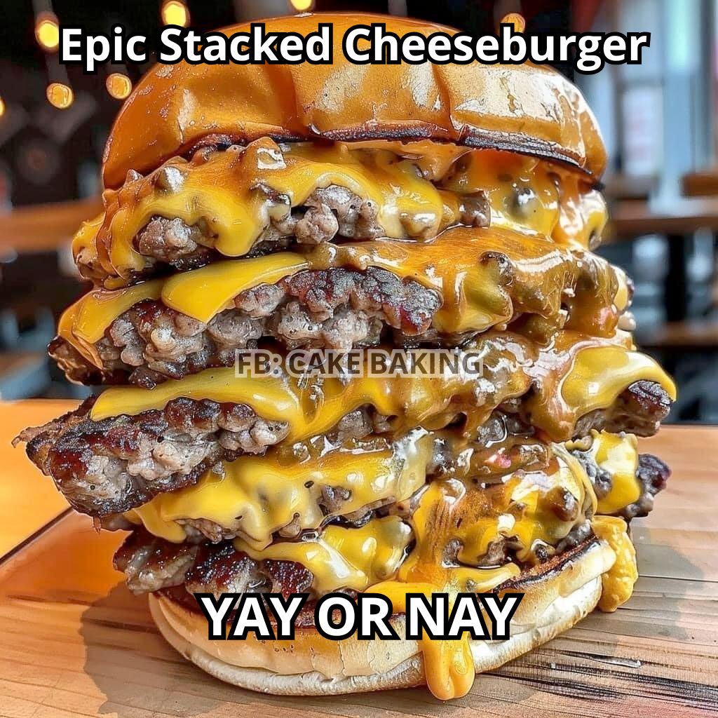 Epic Stacked Cheeseburger