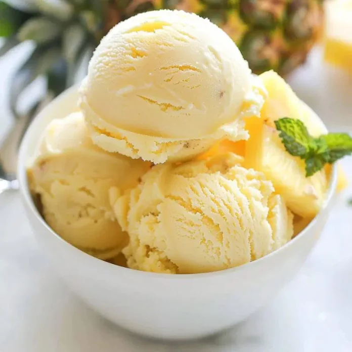 Pineapple Ice Cream