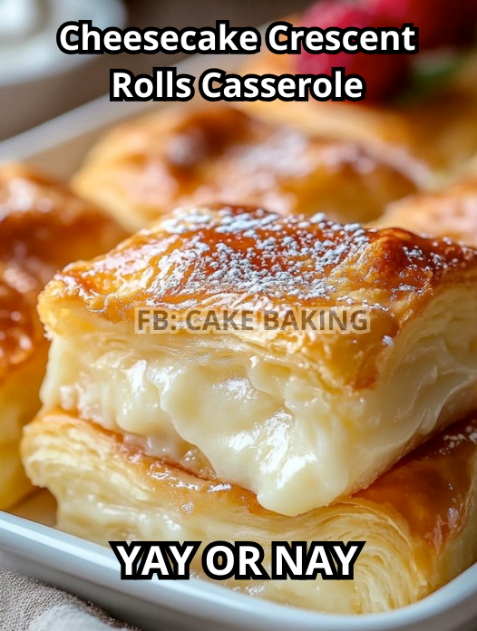 Cheesecake Crescent Rolls Casserole